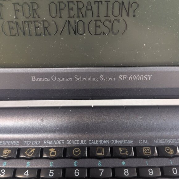 Casio SF-6900SY BOSS Business Organizer Scheduling System + Guide PDA Computer - Picture 12 of 16